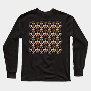 Rococo floral pattern, model 6 Long Sleeve T-Shirt